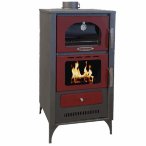 Χ100 – Θερμάστρα ξύλου ατσάλινη με φούρνο 16,5kw
